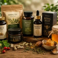 Топ натурални продукти, билки, хранителни добавки и пчелни продукти